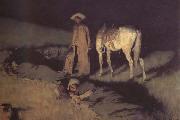 Frederic Remington In from the Night Herd (mk43) china oil painting reproduction